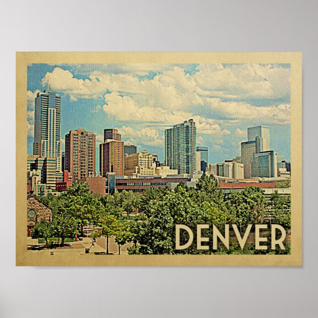 Viagens vintage de Poster Denver (Frente)