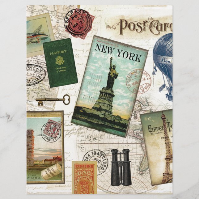 Viagens vintage moderna (Frente)