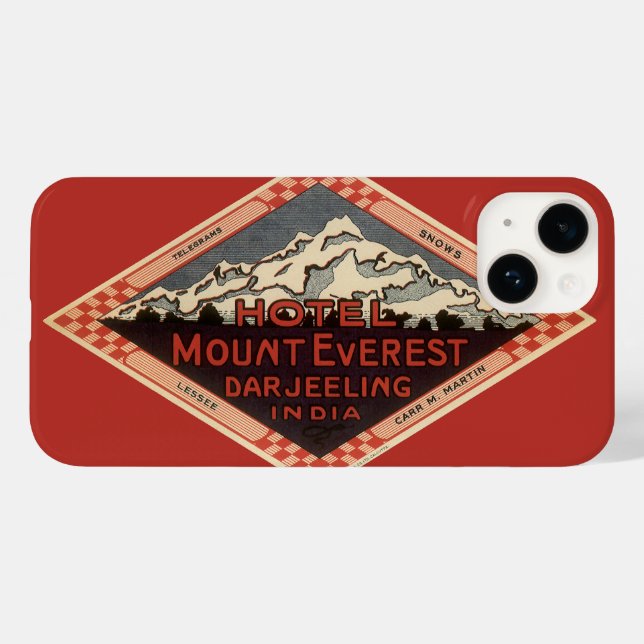 Viagens vintage, Monte Everest, Darjeeling India (Verso (horizontal))