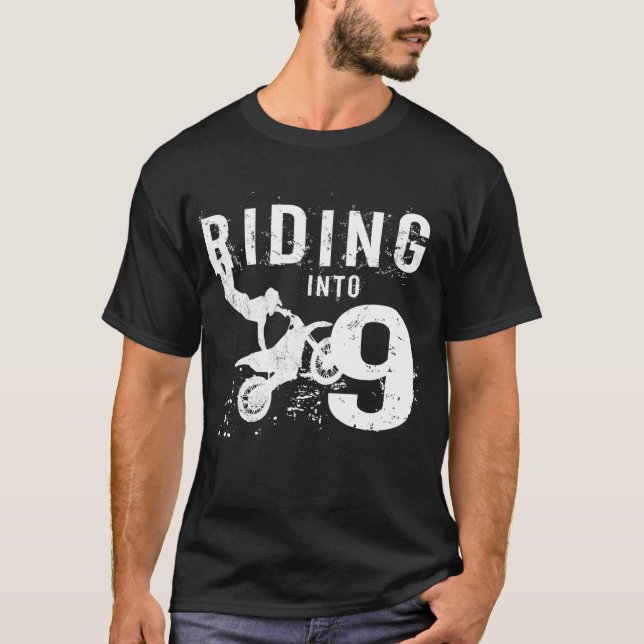 Viajando Para A Bike De Camisa Do Nono Aniversário (Frente)