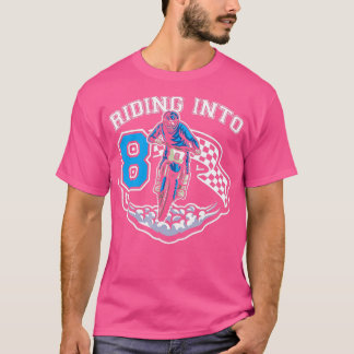 Viajando Para Uma Bicicleta De Camisa Do Rapaz De 