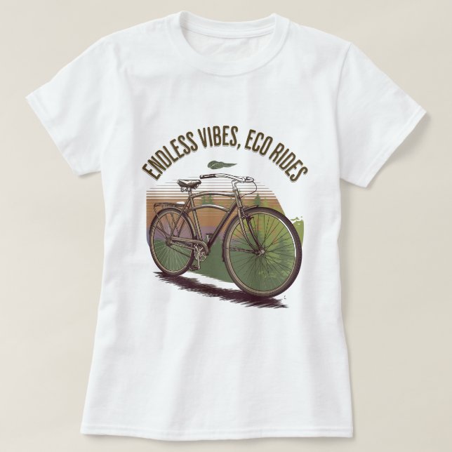 Vibe do ciclismo, Camiseta Eco (Frente do Design)