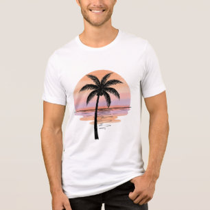 Vibes da Praia do Pôr do Sol – Camiseta Minimalist