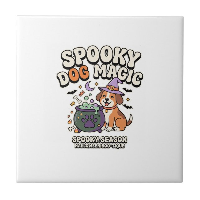 Vibes de Magia de Cachorro de Halloween (Frente)