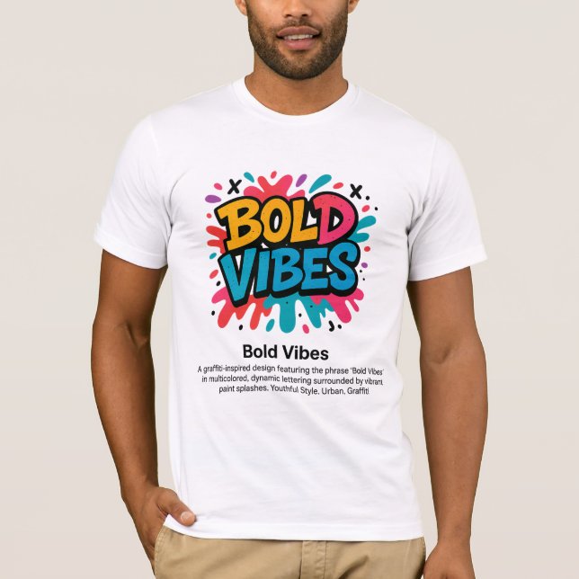 Vibes Negros - Estilo de Grafite Vibrante - Camisa (Frente)