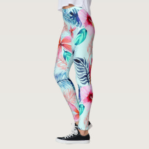 Vibes Tropicais Leggings Florais
