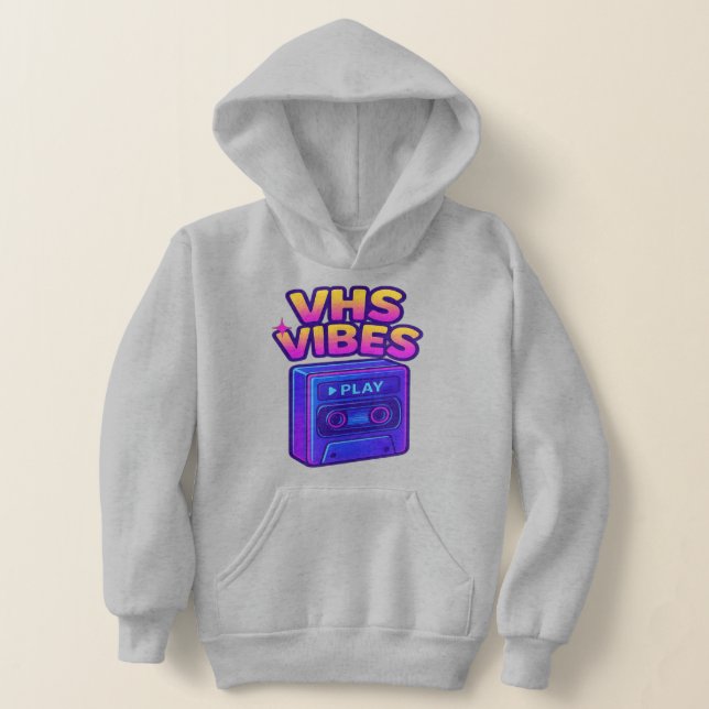 Vibes VHS Retro Neon Hoodie (Postura )