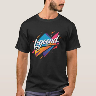 Víblias lendárias" - Desi de camiseta preto e Insp