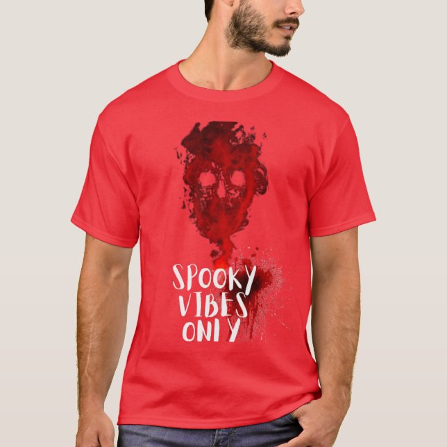 Víblias Spookes Apenas Camisa De Halloween Red Smo (Frente)