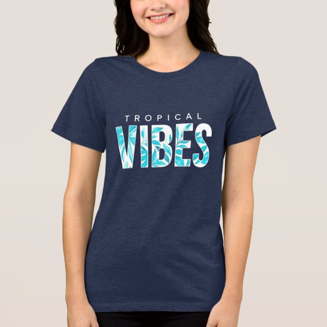 Víblias Tropicais - Estilo de Ilha Tee (Frente)