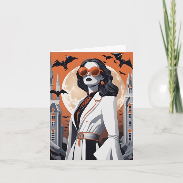 Vibrações de Bruxa Personalizáveis Cartão Dobrável (Frente)