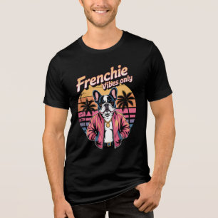 Vibrações de Frenchie Apenas Pôr do Sol Retrô Bull
