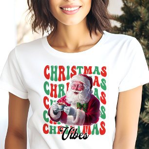 Vibrações de Natal Papai Noel Retro Férias