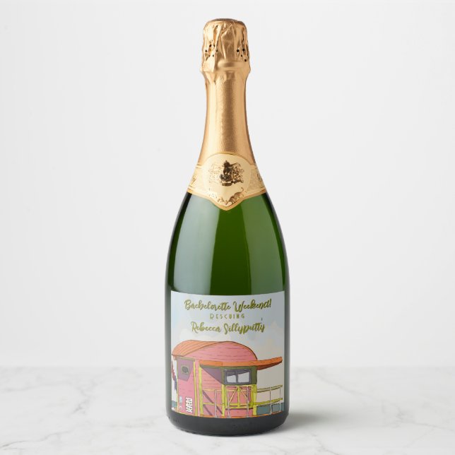 Vibrações de salva-vidas rosa para o fim de semana (Frente)