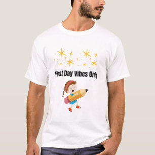 Vibrações do Primeiro Dia Camiseta de Volta à Es