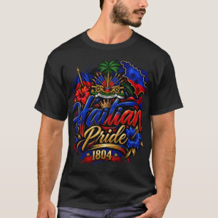 Vibrações Haitianas Orgulho Haitiano Camiseta 18