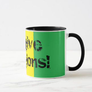 Vibrações positivas! Caneca de Rasta do design