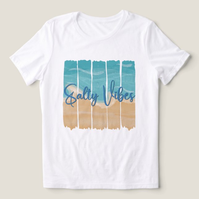 Vibrações Salgadas Costa Tropical da Praia Ondas d (Design frontal)