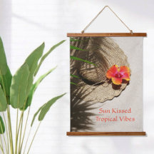 Vibrações Tropicais do Chapéu de Sol de Hibisco na
