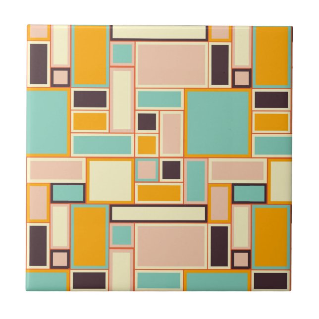 Vibrant abstract pattern with rectangles (Frente)