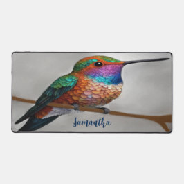 Vibrant Allen’s Hummingbird Painting