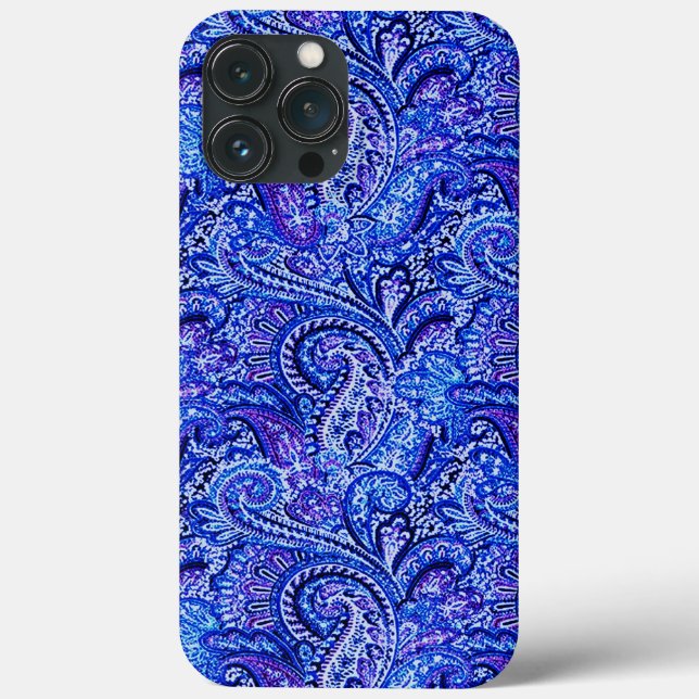 Vibrant Blue Paisley (Verso)