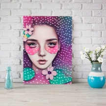Vibrant Bohemian Floral Bolinhas Art