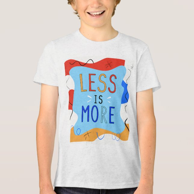 Vibrant "Less Is More" Abstract Graphic (Frente)