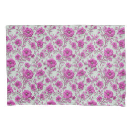 Vibrant Pink Floral Pattern With Magenta Flowers