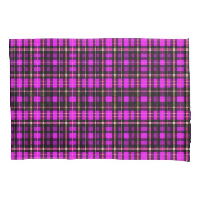 Vibrant Plaid Tartan Pattern Fabric (Frente)