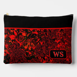 Vibrant Red Cosmetic Pouch