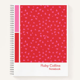 Vibrant Red Floral Vertical Palette