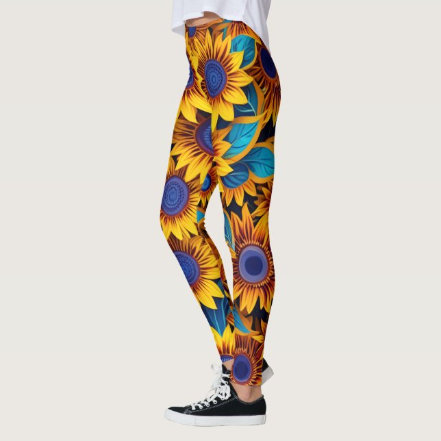 Vibrant Sunflower Leggings (Esquerda)