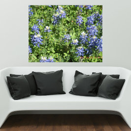 Vibrant Texas Bluebonnet Wall Poster