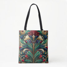 Vibrant William Morris Inspirou Tote Bag