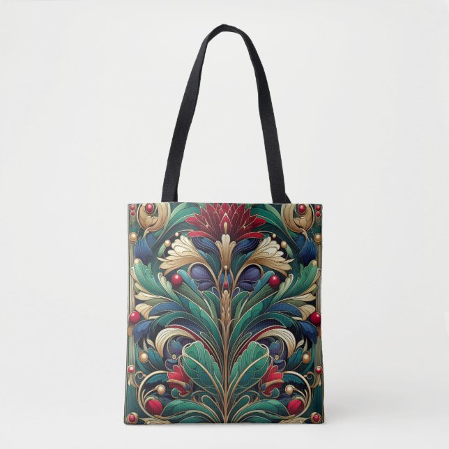 Vibrant William Morris Inspirou Tote Bag (Frente)