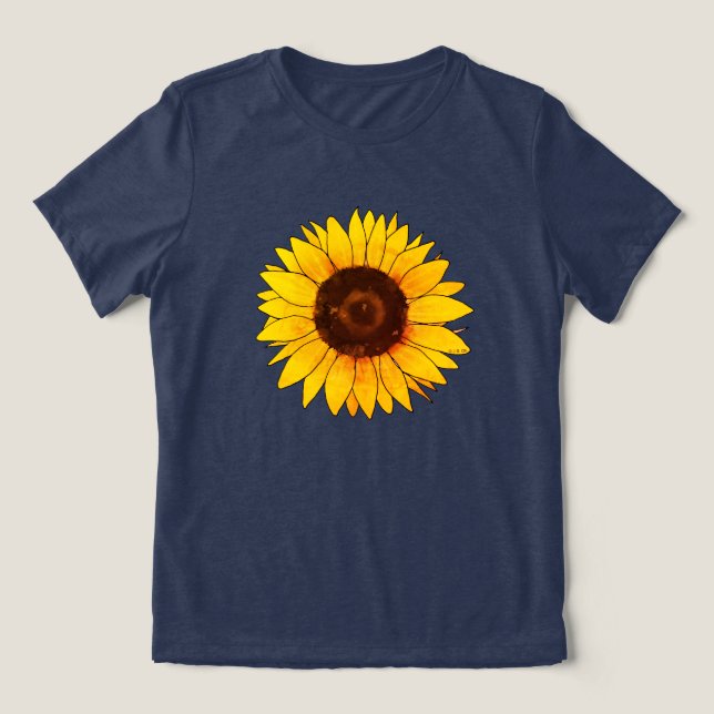 Vibrant Yellow Sunflower Bloom (Design frontal)