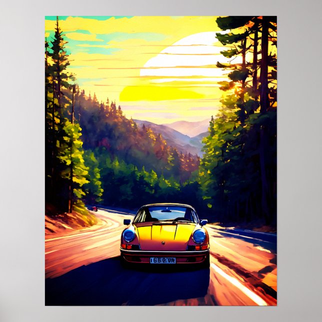 Vibrante a cena do design moderno Poster (Frente)