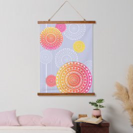Vibrante Amarelo Amarelo Aleatório Mandala