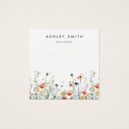 Vibrante Cartão de Vídeo de Vestígio de Flor Selva