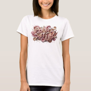 Vibrante Design de Camisa Pink POUR IT UP