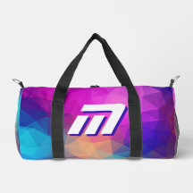 Vibrante Geométrico Abstrato Monograma Esportivo P