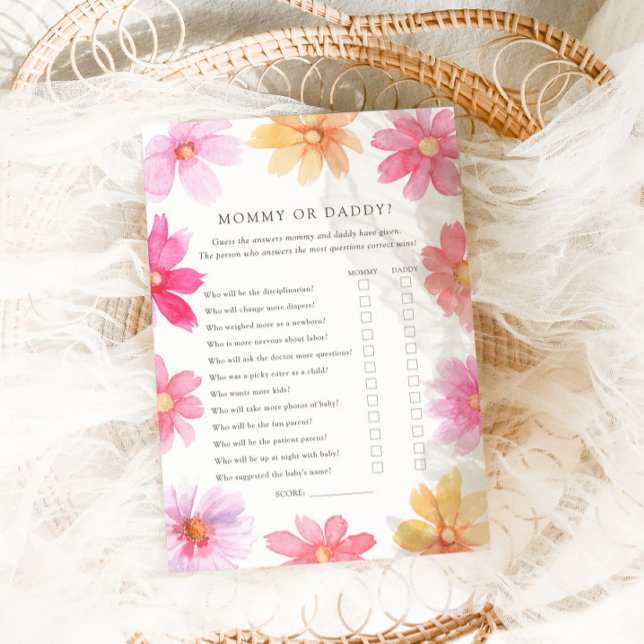 Vibrante Mamãe de flor selvagem ou cartão de Pai (Criador carregado)