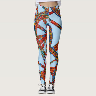 Vibrante Rodinha de Carro Siciliano Ornada Legging