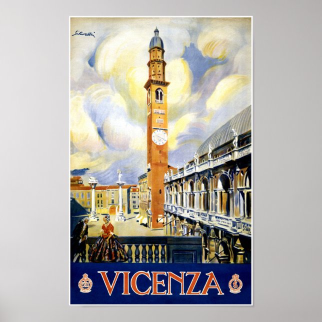 Vicenza Itália - Poster Restaurada (Frente)