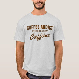 Viciado do café psto pela camisa da cafeína t