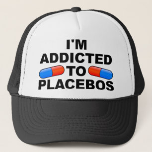Viciado em Placebos Boné Divertido de Caminhoneiro