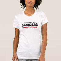 Viciado em samosas Chai Engraçado Camisa De Desi I