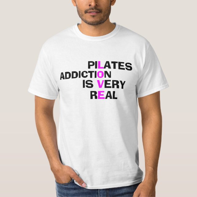 Vício de pilates - Camisa engraçada de pilates par (Frente)
