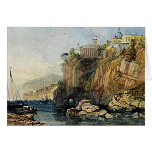 Vico, baía de Nápoles - cartão da pintura da
